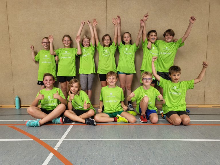 Kinder der 4. Klasse, die sich für die Sportschule in Magdeburg bewerben
